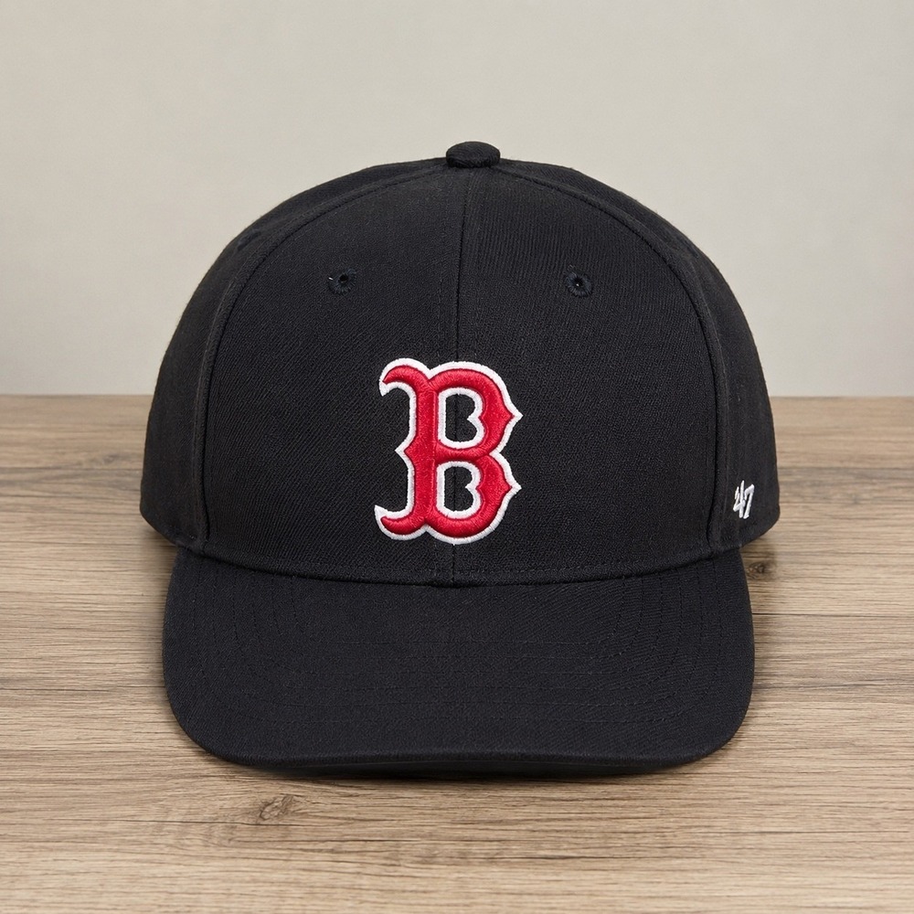 47 Brand Boston Red Sox Snapback Hat Mens Navy Blue MLB Baseball Cap OSFA